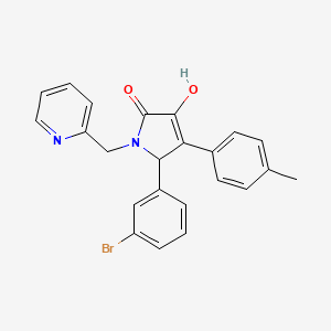 5-(3-bromophenyl)-3-hydroxy-4-(4-methylphenyl)-1-(pyridin-2-ylmethyl)-1,5-dihydro-2H-pyrrol-2-one