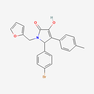 5-(4-bromophenyl)-1-(furan-2-ylmethyl)-3-hydroxy-4-(4-methylphenyl)-1,5-dihydro-2H-pyrrol-2-one