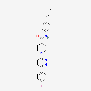 molecular formula C26H29FN4O B11271914 N-(4-butylphenyl)-1-[6-(4-fluorophenyl)pyridazin-3-yl]piperidine-4-carboxamide 