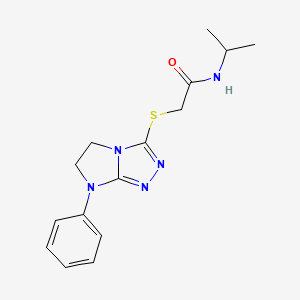 N-isopropyl-2-((7-phenyl-6,7-dihydro-5H-imidazo[2,1-c][1,2,4]triazol-3-yl)thio)acetamide