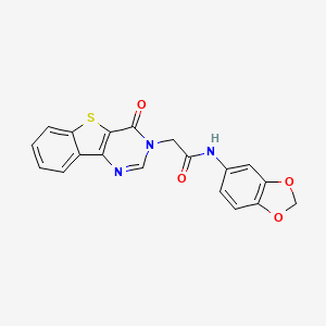 N-(1,3-benzodioxol-5-yl)-2-(4-oxo[1]benzothieno[3,2-d]pyrimidin-3(4H)-yl)acetamide