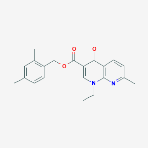 2,4-Dimethylbenzyl 1-ethyl-7-methyl-4-oxo-1,4-dihydro-1,8-naphthyridine-3-carboxylate