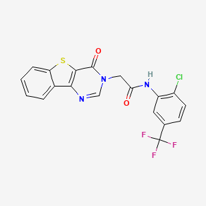 N-[2-chloro-5-(trifluoromethyl)phenyl]-2-(4-oxo[1]benzothieno[3,2-d]pyrimidin-3(4H)-yl)acetamide