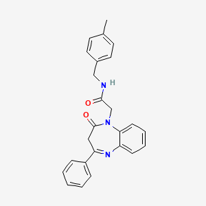 N-(4-methylbenzyl)-2-(2-oxo-4-phenyl-2,3-dihydro-1H-1,5-benzodiazepin-1-yl)acetamide