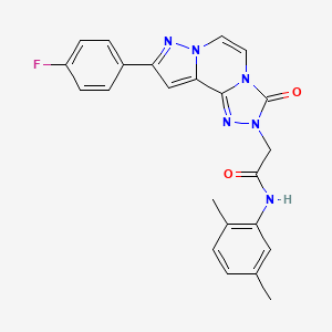 molecular formula C23H19FN6O2 B11272031 N-(2,5-dimethylphenyl)-2-(9-(4-fluorophenyl)-3-oxopyrazolo[1,5-a][1,2,4]triazolo[3,4-c]pyrazin-2(3H)-yl)acetamide 