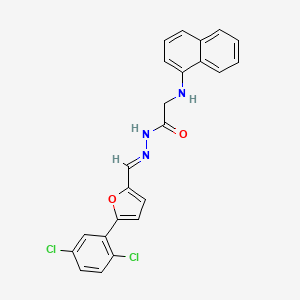 N'-[(E)-[5-(2,5-Dichlorophenyl)furan-2-YL]methylidene]-2-[(naphthalen-1-YL)amino]acetohydrazide