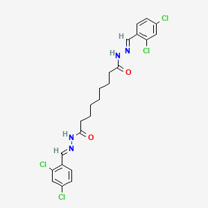 N'~1~,N'~9~-bis[(E)-(2,4-dichlorophenyl)methylidene]nonanedihydrazide