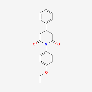 molecular formula C19H19NO3 B11272163 1-(4-Ethoxyphenyl)-4-phenylpiperidine-2,6-dione 