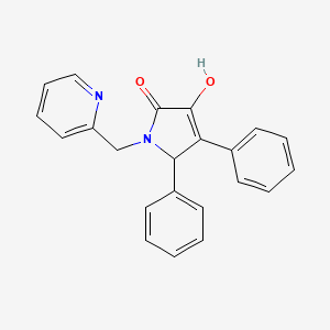 3-hydroxy-4,5-diphenyl-1-(pyridin-2-ylmethyl)-1,5-dihydro-2H-pyrrol-2-one