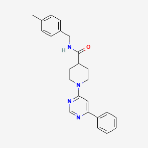 N-(4-methylbenzyl)-1-(6-phenylpyrimidin-4-yl)piperidine-4-carboxamide