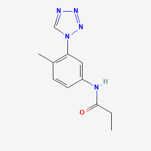 molecular formula C11H13N5O B11272227 n-(4-Methyl-3-(1h-tetrazol-1-yl)phenyl)propionamide 