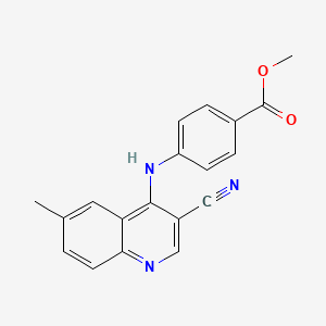 Methyl 4-[(3-cyano-6-methylquinolin-4-yl)amino]benzoate