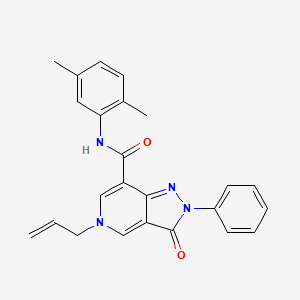 5-allyl-N-(2,5-dimethylphenyl)-3-oxo-2-phenyl-3,5-dihydro-2H-pyrazolo[4,3-c]pyridine-7-carboxamide