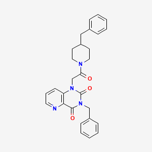 3-benzyl-1-(2-(4-benzylpiperidin-1-yl)-2-oxoethyl)pyrido[3,2-d]pyrimidine-2,4(1H,3H)-dione