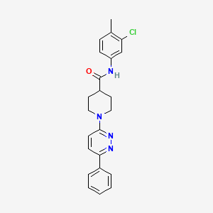 N-(3-chloro-4-methylphenyl)-1-(6-phenylpyridazin-3-yl)piperidine-4-carboxamide