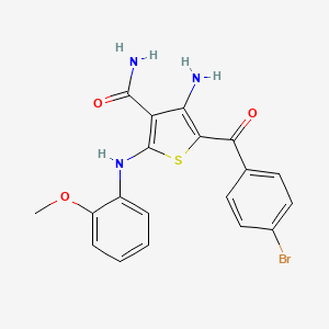 4-Amino-5-(4-bromobenzoyl)-2-((2-methoxyphenyl)amino)thiophene-3-carboxamide