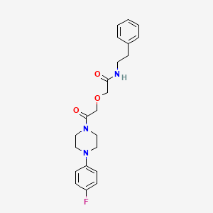 2-{2-[4-(4-fluorophenyl)piperazin-1-yl]-2-oxoethoxy}-N-(2-phenylethyl)acetamide