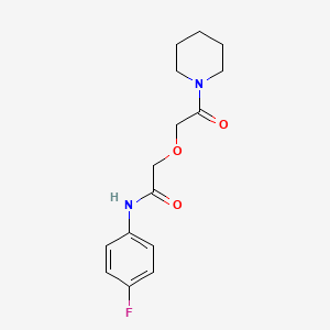 N-(4-fluorophenyl)-2-[2-oxo-2-(piperidin-1-yl)ethoxy]acetamide