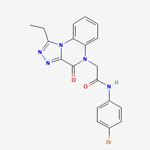 N-(4-bromophenyl)-2-(1-ethyl-4-oxo[1,2,4]triazolo[4,3-a]quinoxalin-5(4H)-yl)acetamide