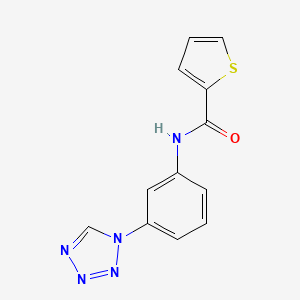 molecular formula C12H9N5OS B11272553 N-[3-(tetrazol-1-yl)phenyl]thiophene-2-carboxamide CAS No. 883294-53-9