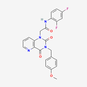 N-(2,4-difluorophenyl)-2-(3-(4-methoxybenzyl)-2,4-dioxo-3,4-dihydropyrido[3,2-d]pyrimidin-1(2H)-yl)acetamide