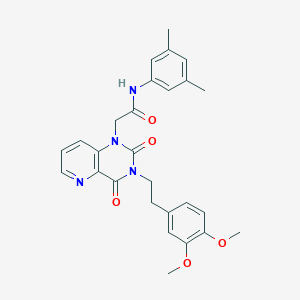 2-(3-(3,4-dimethoxyphenethyl)-2,4-dioxo-3,4-dihydropyrido[3,2-d]pyrimidin-1(2H)-yl)-N-(3,5-dimethylphenyl)acetamide