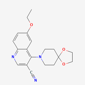 6-Ethoxy-4-(1,4-dioxa-8-azaspiro[4.5]decan-8-yl)quinoline-3-carbonitrile