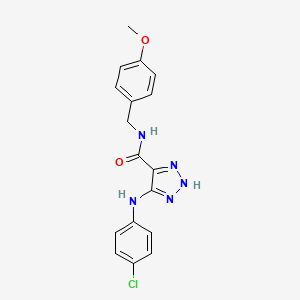 5-[(4-chlorophenyl)amino]-N-(4-methoxybenzyl)-1H-1,2,3-triazole-4-carboxamide