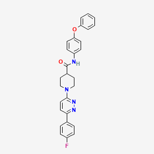 1-[6-(4-fluorophenyl)pyridazin-3-yl]-N-(4-phenoxyphenyl)piperidine-4-carboxamide