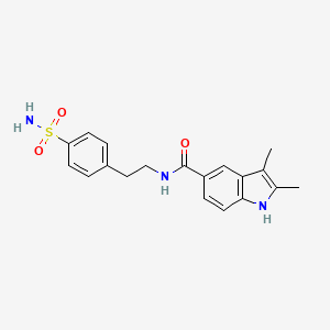 2,3-dimethyl-N-[2-(4-sulfamoylphenyl)ethyl]-1H-indole-5-carboxamide