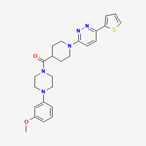 3-{4-[4-(3-Methoxyphenyl)piperazine-1-carbonyl]piperidin-1-YL}-6-(thiophen-2-YL)pyridazine