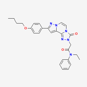 2-[9-(4-butoxyphenyl)-3-oxopyrazolo[1,5-a][1,2,4]triazolo[3,4-c]pyrazin-2(3H)-yl]-N-ethyl-N-phenylacetamide