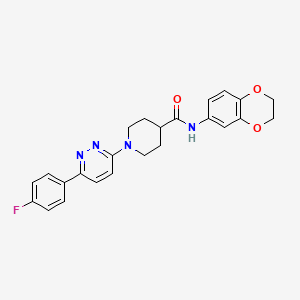 N-(2,3-dihydro-1,4-benzodioxin-6-yl)-1-[6-(4-fluorophenyl)pyridazin-3-yl]piperidine-4-carboxamide