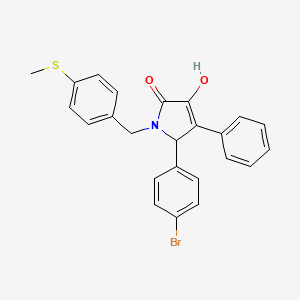 5-(4-bromophenyl)-3-hydroxy-1-[4-(methylsulfanyl)benzyl]-4-phenyl-1,5-dihydro-2H-pyrrol-2-one