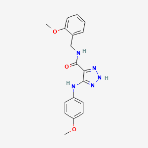 5-[(4-Methoxyphenyl)amino]-N-[(2-methoxyphenyl)methyl]-1H-1,2,3-triazole-4-carboxamide