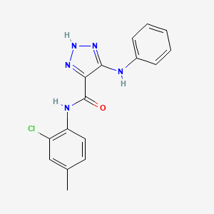 5-anilino-N-(2-chloro-4-methylphenyl)-2H-triazole-4-carboxamide