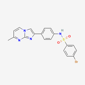 4-bromo-N-(4-(7-methylimidazo[1,2-a]pyrimidin-2-yl)phenyl)benzenesulfonamide