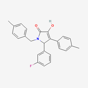 5-(3-fluorophenyl)-3-hydroxy-1-(4-methylbenzyl)-4-(4-methylphenyl)-1,5-dihydro-2H-pyrrol-2-one