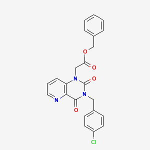 benzyl [3-(4-chlorobenzyl)-2,4-dioxo-3,4-dihydropyrido[3,2-d]pyrimidin-1(2H)-yl]acetate