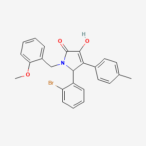 5-(2-bromophenyl)-3-hydroxy-1-(2-methoxybenzyl)-4-(4-methylphenyl)-1,5-dihydro-2H-pyrrol-2-one