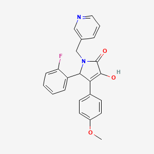 5-(2-fluorophenyl)-3-hydroxy-4-(4-methoxyphenyl)-1-(pyridin-3-ylmethyl)-1,5-dihydro-2H-pyrrol-2-one