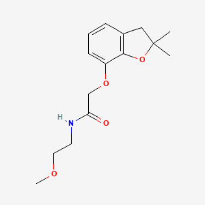 2-((2,2-dimethyl-2,3-dihydrobenzofuran-7-yl)oxy)-N-(2-methoxyethyl)acetamide