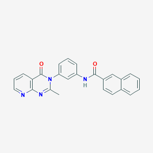 N-(3-(2-methyl-4-oxopyrido[2,3-d]pyrimidin-3(4H)-yl)phenyl)-2-naphthamide