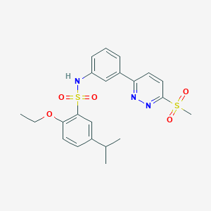 2-ethoxy-5-isopropyl-N-(3-(6-(methylsulfonyl)pyridazin-3-yl)phenyl)benzenesulfonamide