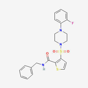 N-benzyl-3-{[4-(2-fluorophenyl)piperazin-1-yl]sulfonyl}thiophene-2-carboxamide