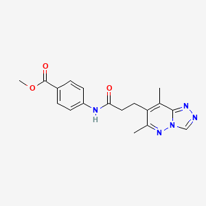 Methyl 4-{[3-(6,8-dimethyl[1,2,4]triazolo[4,3-b]pyridazin-7-yl)propanoyl]amino}benzoate