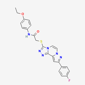 N-(4-ethoxyphenyl)-2-((9-(4-fluorophenyl)pyrazolo[1,5-a][1,2,4]triazolo[3,4-c]pyrazin-3-yl)thio)acetamide