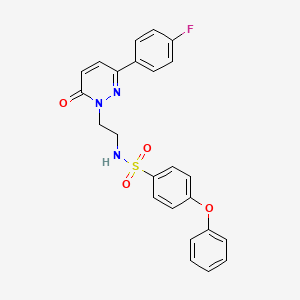 N-(2-(3-(4-fluorophenyl)-6-oxopyridazin-1(6H)-yl)ethyl)-4-phenoxybenzenesulfonamide