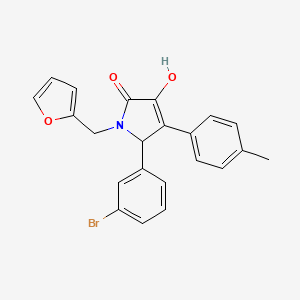 5-(3-bromophenyl)-1-(furan-2-ylmethyl)-3-hydroxy-4-(4-methylphenyl)-1,5-dihydro-2H-pyrrol-2-one