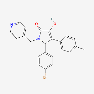 5-(4-bromophenyl)-3-hydroxy-4-(4-methylphenyl)-1-(pyridin-4-ylmethyl)-1,5-dihydro-2H-pyrrol-2-one